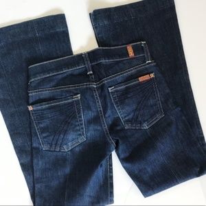 7 For All Mankind Dojo Dark Wash Jeans Size 24